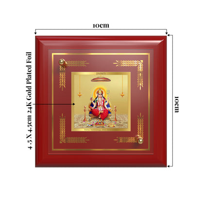 Santoshi Mata | Goddess of Contentment & Fulfilment Tabletop Frame in 24K Gold Plated Foil
