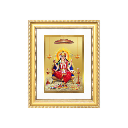 Santoshi Mata | Goddess of Contentment & Fulfilment Wall & Tabletop Frame in 24K Gold Plated Foil