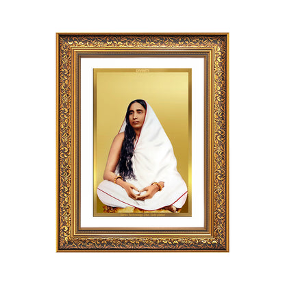 Holy Mother Sarada Devi | Divine Consort of Sri Ramakrishna Wall Photo Frame in 24K Gold Plated Foil