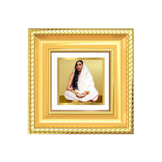 Holy Mother Sarada Devi Tabletop Frame in 24K Gold Plated Foil