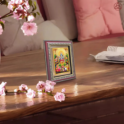 Lord Satyanarayana | Divine form of Truth and Prosperity Wall & Tabletop Photo Frame in 24K Gold Plated Foil