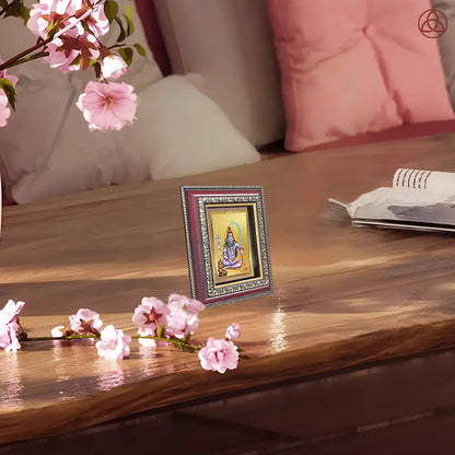 Lord Shiva | Mahadev The Supreme Consciousness Tabletop Frame in 24K Gold Plated Foil
