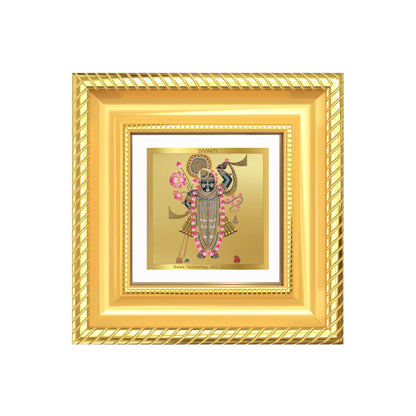 Lord Shrinathji Photo Frame in 24k gold plated foil