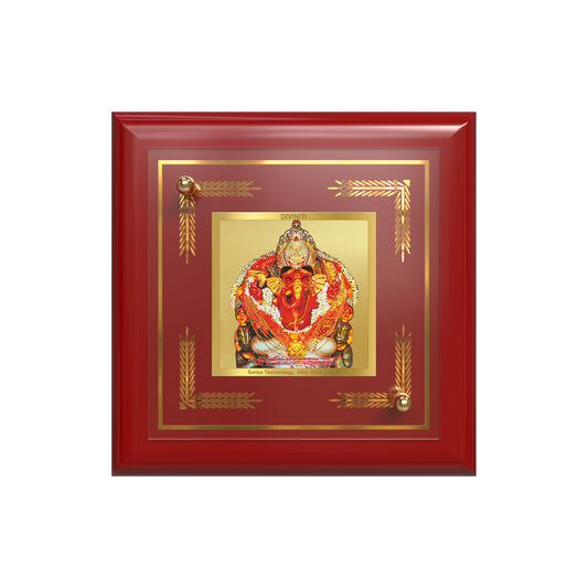 Lord Siddhivinayak | Giver of Auspicious Beginnings & Fulfilled Wishes Tabletop Frame in 24K Gold Plated Foil