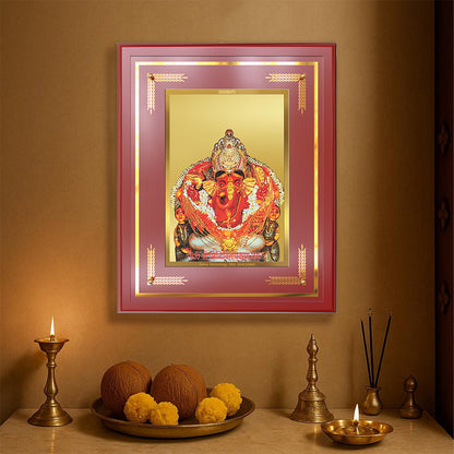 Lord Siddhivinayak | Giver of Auspicious Beginnings & Fulfilled Wishes Wall & Tabletop Frame in 24K Gold Plated Foil
