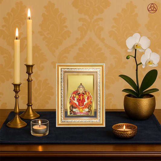 Lord Siddhivinayak | Ganesha Wall & Tabletop Photo Frame in 24K Gold Plated Foil