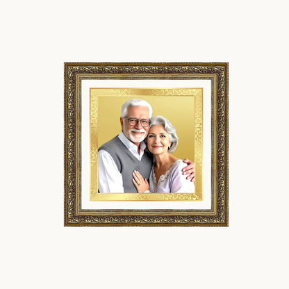 Portrait on Gold Immortalise Your Legacy Square Photo Frame in 24K Gold Plated Foil