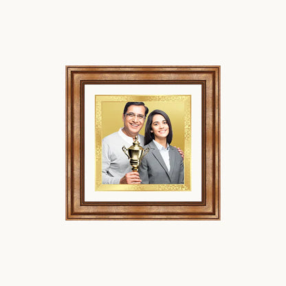 Portrait on Gold Immortalise Your Petite Luxe Square Photo Frame in 24K Gold Plated Foil
