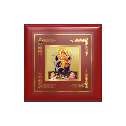 Lord Vishwakarma | Divine Architect of the Universe Tabletop Frame in 24K Gold Plated Foil