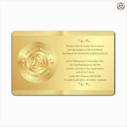 Lord Buddha | Divine Enlightened One Royal Tabletop Photo Frame in 24K Gold Plated Foil