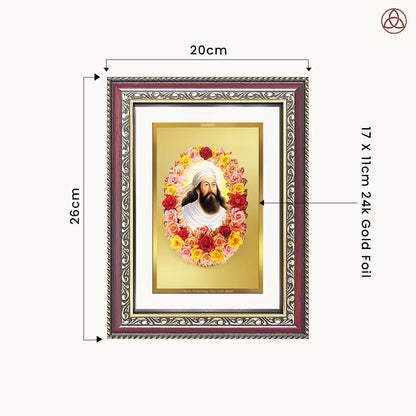 Zoroaster Zarathustra | Prophet of Light & Righteousness Wall & Tabletop Photo Frame in 24K Gold Plated Foil