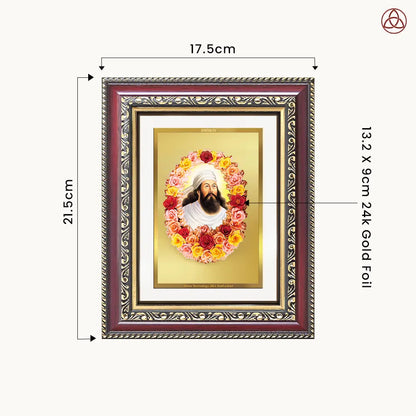 Zoroaster |Zarathustra | Prophet of Light & Righteousness Wall & Tabletop Photo Frame in 24K Gold Plated Foil