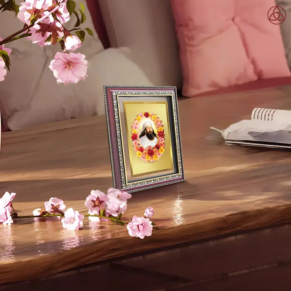 Zoroaster Zarathustra | Prophet of Light & Righteousness Wall & Tabletop Photo Frame in 24K Gold Plated Foil
