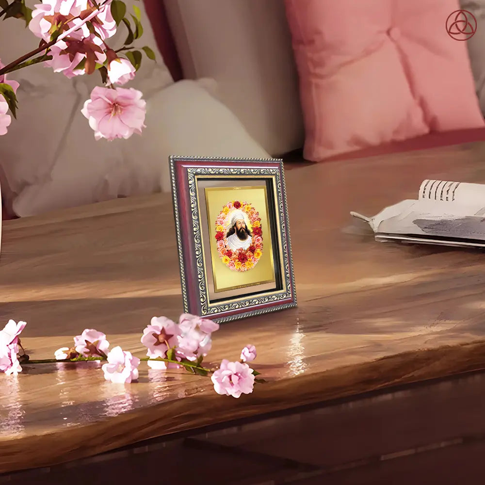 Zoroaster |Zarathustra | Prophet of Light & Righteousness Wall & Tabletop Photo Frame in 24K Gold Plated Foil