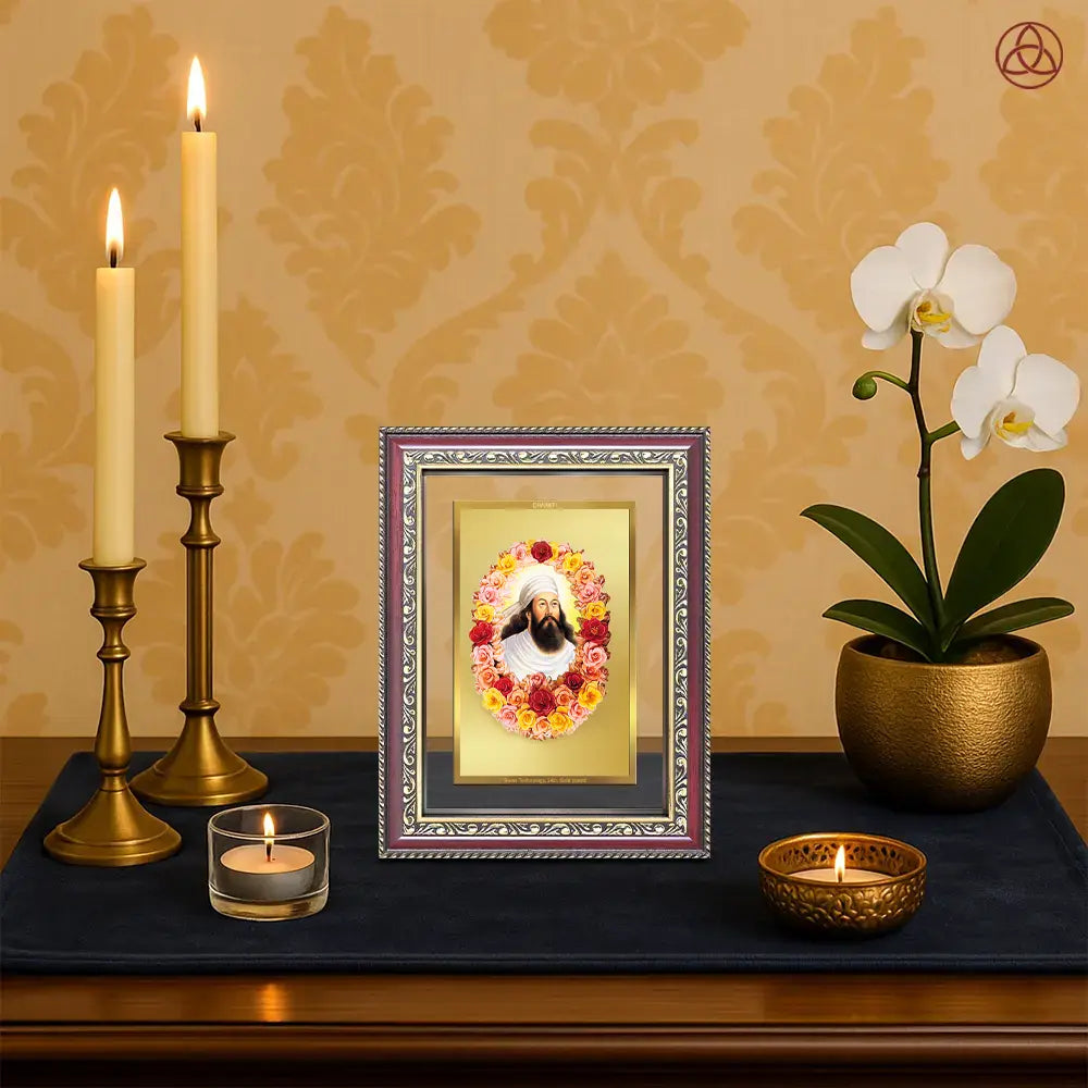 Zoroaster Zarathustra | Prophet of Light & Righteousness Wall & Tabletop Photo Frame in 24K Gold Plated Foil