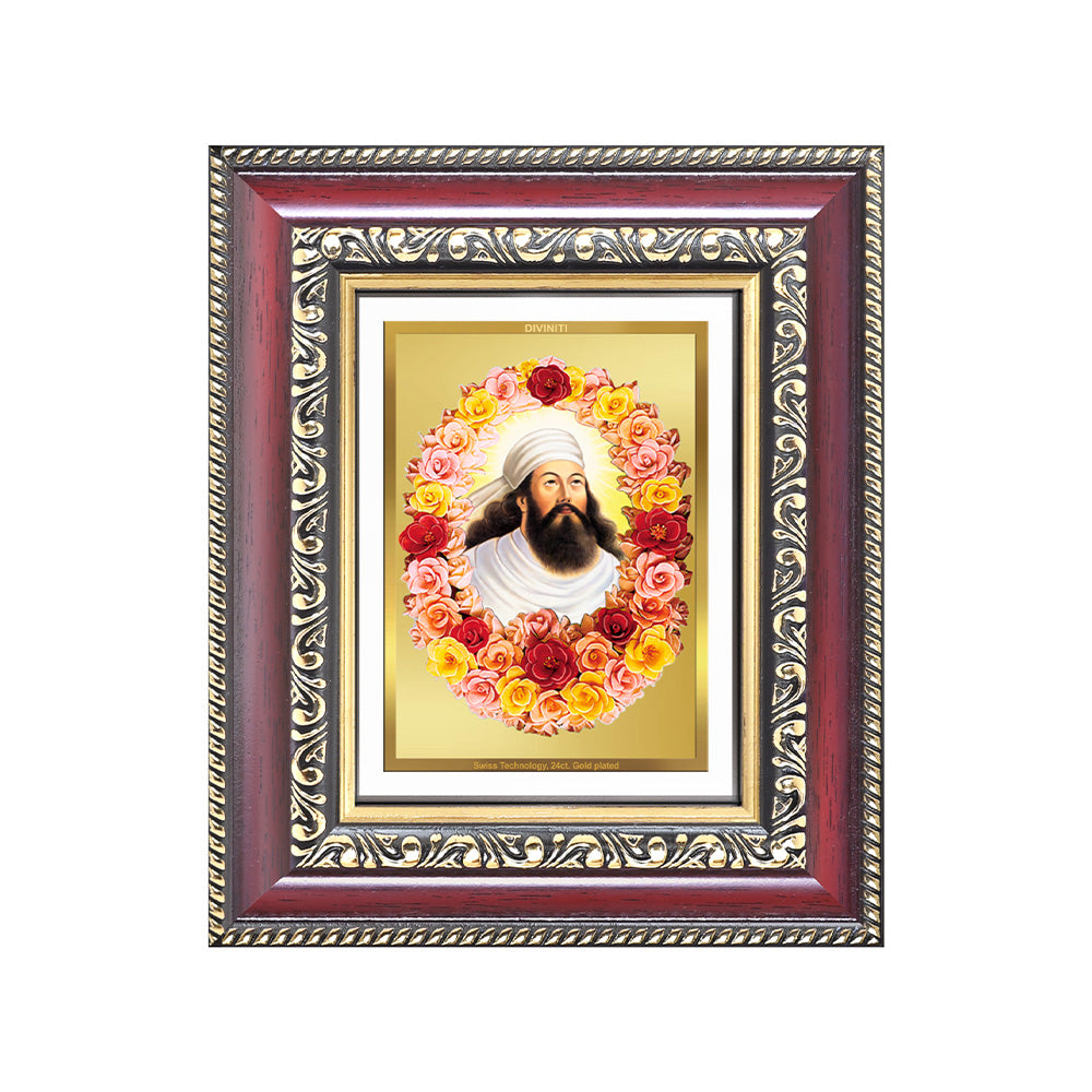 Zoroaster |Zarathustra | Prophet of Light & Righteousness Wall & Tabletop Frame in 24K Gold Plated Foil