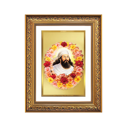 Zoroaster | Zarathustra | Prophet of Light & Righteousness Wall Photo Frame in 24K Gold Plated Foil