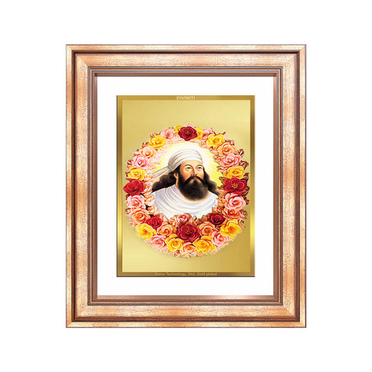 Zoroaster |Zarathustra | Prophet of Light & Righteousness Wall & Tabletop Frame in 24K Gold Plated Foil