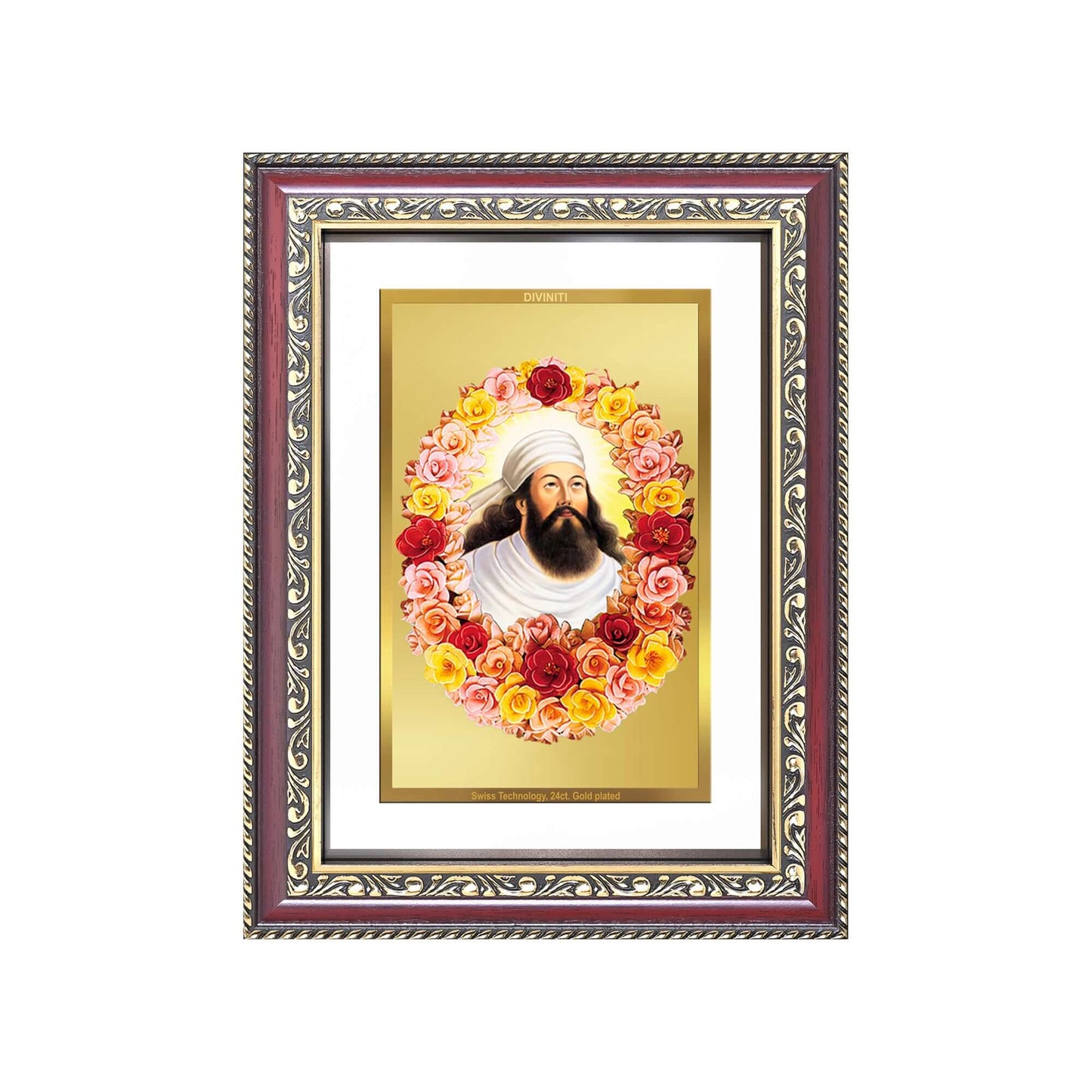 Zoroaster | Zarathustra | Prophet of Light & Righteousness Wall and Tabletop Photo Frame in 24K Gold Plated Foil