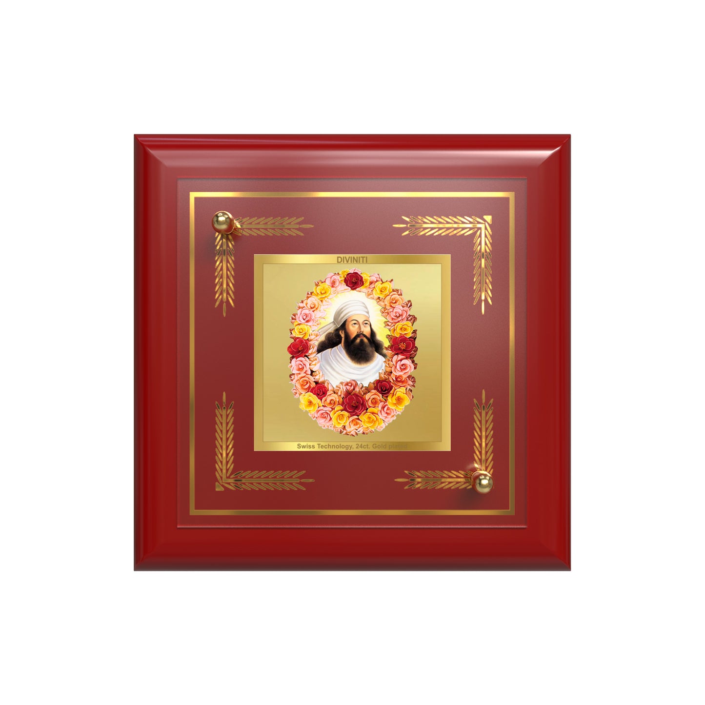 Zoroaster |Zarathustra | Prophet of Light & Righteousness Tabletop Frame in 24K Gold Plated Foil