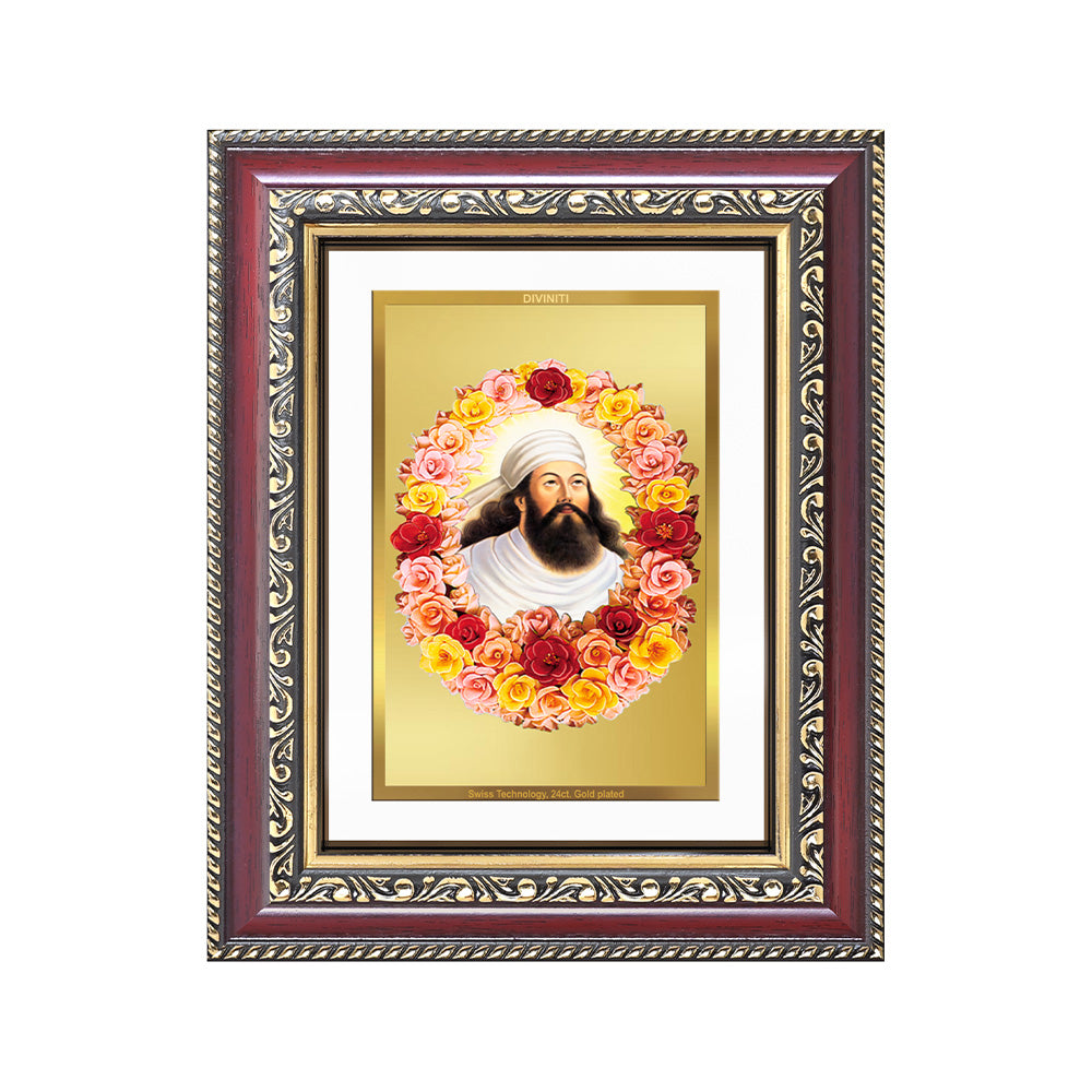 Zoroaster | Zarathustra | Prophet of Light & Righteousness Wall and Tabletop Photo Frame in 24K Gold Plated Foil