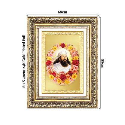 Zoroaster |Zarathustra | Prophet of Light & Righteousness Wall Photo Frame in 24K Gold Plated Foil