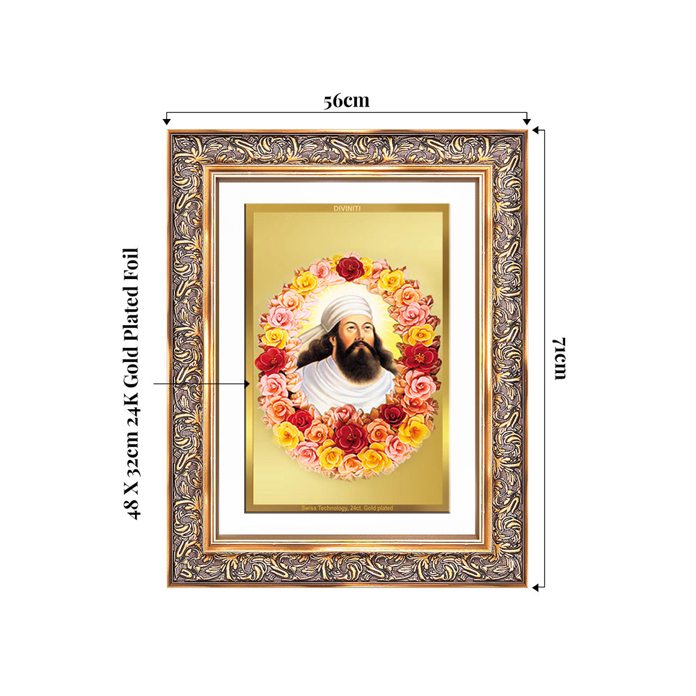 Zoroaster | Zarathustra | Prophet of Light & Righteousness Wall Photo Frame in 24K Gold Plated Foil