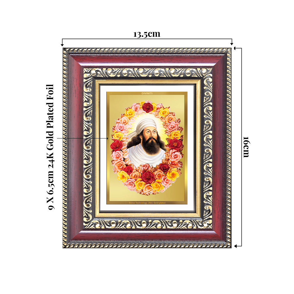 Zoroaster |Zarathustra | Prophet of Light & Righteousness Wall & Tabletop Frame in 24K Gold Plated Foil