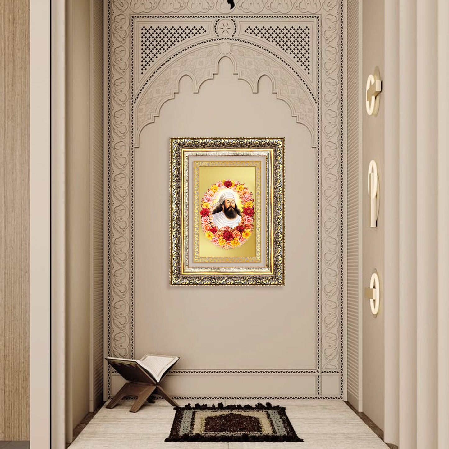 Zoroaster |Zarathustra | Prophet of Light & Righteousness Wall Photo Frame in 24K Gold Plated Foil