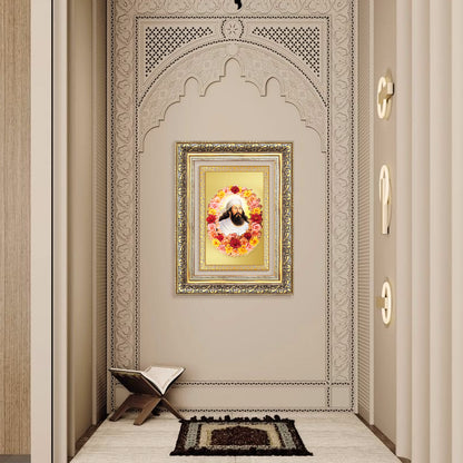 Zoroaster |Zarathustra | Prophet of Light & Righteousness Wall Photo Frame in 24K Gold Plated Foil