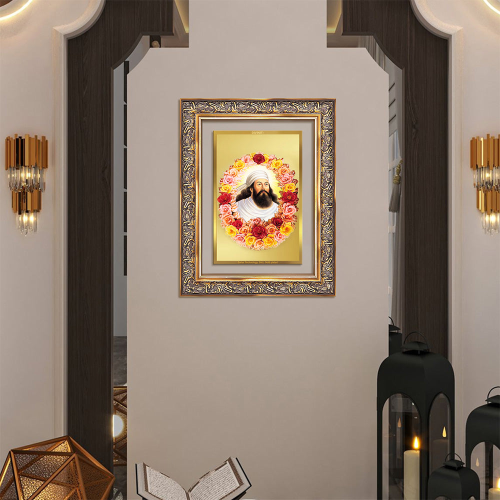 Zoroaster | Zarathustra | Prophet of Light & Righteousness Wall Photo Frame in 24K Gold Plated Foil