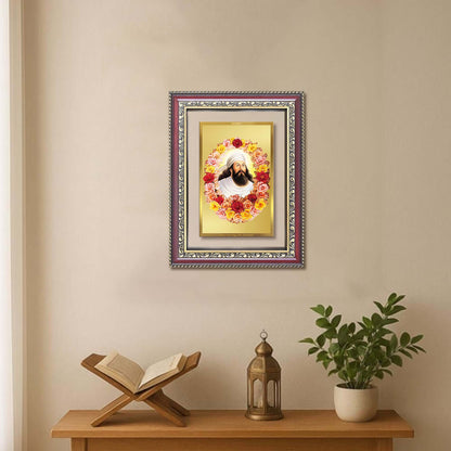 Zoroaster | Zarathustra | Prophet of Light & Righteousness Wall and Tabletop Photo Frame in 24K Gold Plated Foil