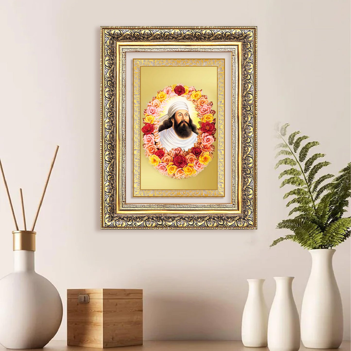 Zoroaster |Zarathustra | Prophet of Light & Righteousness Wall Photo Frame in 24K Gold Plated Foil