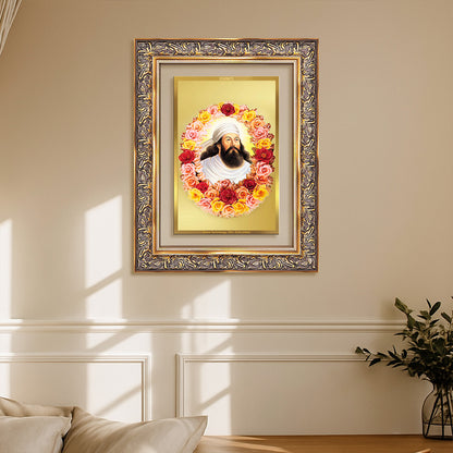Zoroaster | Zarathustra | Prophet of Light & Righteousness Wall Photo Frame in 24K Gold Plated Foil