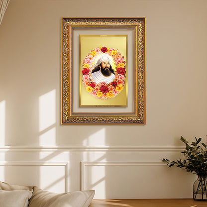 Zoroaster | Zarathustra | Prophet of Light & Righteousness Wall Photo Frame in 24K Gold Plated Foil