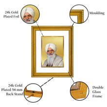 Load image into Gallery viewer, DIVINITI Radha Swami Gold Plated Wall Photo Frame, Table Decor| DG Frame 056 Size 3 and 24K Gold Plated Foil (32.5 CM X 25.5 CM)
