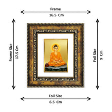 Load image into Gallery viewer, DIVINITI Buddha Gold Plated Wall Photo Frame, Table Decor| DG Frame 113 Size 1 and 24K Gold Plated Foil (17.5 CM X 16.5 CM)
