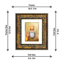 Load image into Gallery viewer, DIVINITI Guru Nanak Gold Plated Wall Photo Frame, Table Decor| DG Frame 113 Size 1 and 24K Gold Plated Foil (17.5 CM X 16.5 CM)
