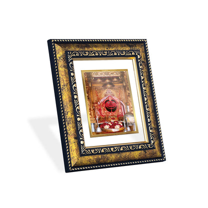 DIVINITI 24K Gold Plated Foil Salasar Balaji Luxurious Photo Frame Idol for Home Wall Decor, Workshop, Table Top, Premium Gift|DG113 Size 2 (22.6x18.4 CM)