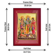 Load image into Gallery viewer, Diviniti 24K Gold Plated Ram Darbar Photo Frame For Home Decor, Table Decor, Wall Hanging, Puja Room, Worship &amp; Gift (30 CM X 23 CM)

