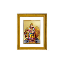 Load image into Gallery viewer, DIVINITI Karthikey Gold Plated Wall Photo Frame, Table Decor| DG Frame 056 Size 2.5 and 24K Gold Plated Foil (28 CM X 23 CM)
