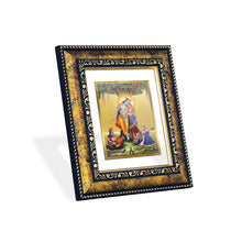 Load image into Gallery viewer, DIVINITI Radha Krishna Gold Plated Wall Photo Frame, Table Decor| DG Frame 113 Size 2 and 24K Gold Plated Foil (23.5 CM X 19.5 CM)
