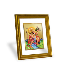Load image into Gallery viewer, DIVINITI Hanuman with Parvat Gold Plated Wall Photo Frame, Table Decor| DG Frame 056 Size 2.5 and 24K Gold Plated Foil (28 CM X 23 CM)