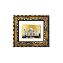 Load image into Gallery viewer, DIVINITI Taj Mahal Gold Plated Wall Photo Frame, Table Decor| DG Frame 113 Size 1 and 24K Gold Plated Foil (17.5 CM X 16.5 CM)
