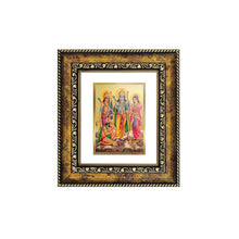 Load image into Gallery viewer, DIVINITI Ram Darbar Gold Plated Wall Photo Frame, Table Decor| DG Frame 113 Size 1 and 24K Gold Plated Foil (17.5 CM X 16.5 CM)
