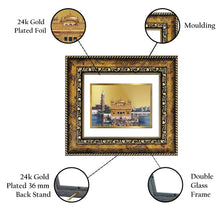 Load image into Gallery viewer, DIVINITI Golden Temple Gold Plated Wall Photo Frame, Table Decor| DG Frame 113 Size 1 and 24K Gold Plated Foil (17.5 CM X 16.5 CM)
