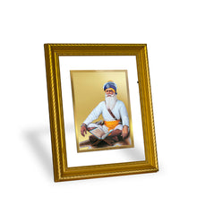 Load image into Gallery viewer, DIVINITI Baba Deep Singh Gold Plated Wall Photo Frame, Table Decor| DG Frame 056 Size 3 and 24K Gold Plated Foil (32.5 CM X 25.5 CM)
