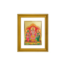 Load image into Gallery viewer, DIVINITI Murugan Valli Gold Plated Wall Photo Frame, Table Decor| DG Frame 056 Size 2.5 and 24K Gold Plated Foil (28 CM X 23 CM)
