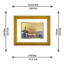 Load image into Gallery viewer, DIVINITI Golden Temple Gold Plated Wall Photo Frame, Table Decor| DG Frame 056 Size 2.5 and 24K Gold Plated Foil (28 CM X 23 CM)
