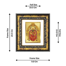 Load image into Gallery viewer, DIVINITI Padmavati Gold Plated Wall Photo Frame, Table Decor| DG Frame 113 Size 2 and 24K Gold Plated Foil (23.5 CM X 19.5 CM)